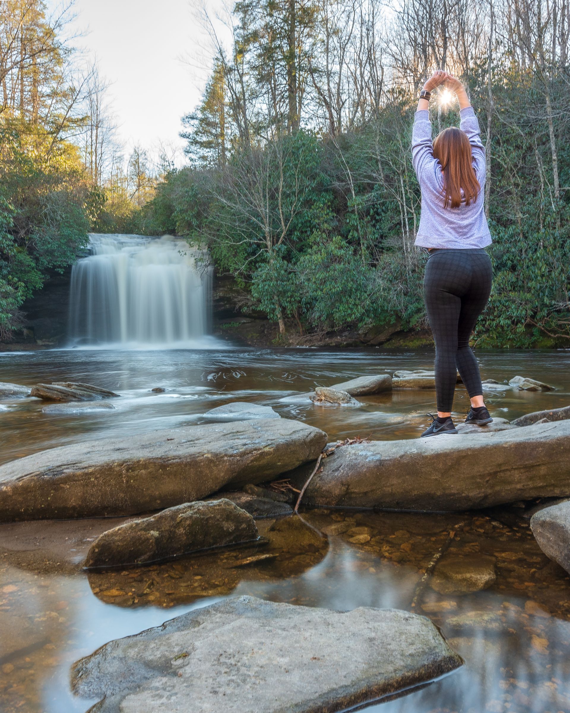 The pull of falling water